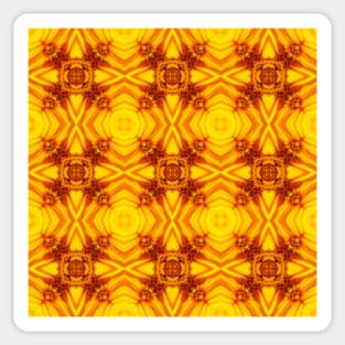 Golden Yellow Sunflower Pattern 2 Sticker